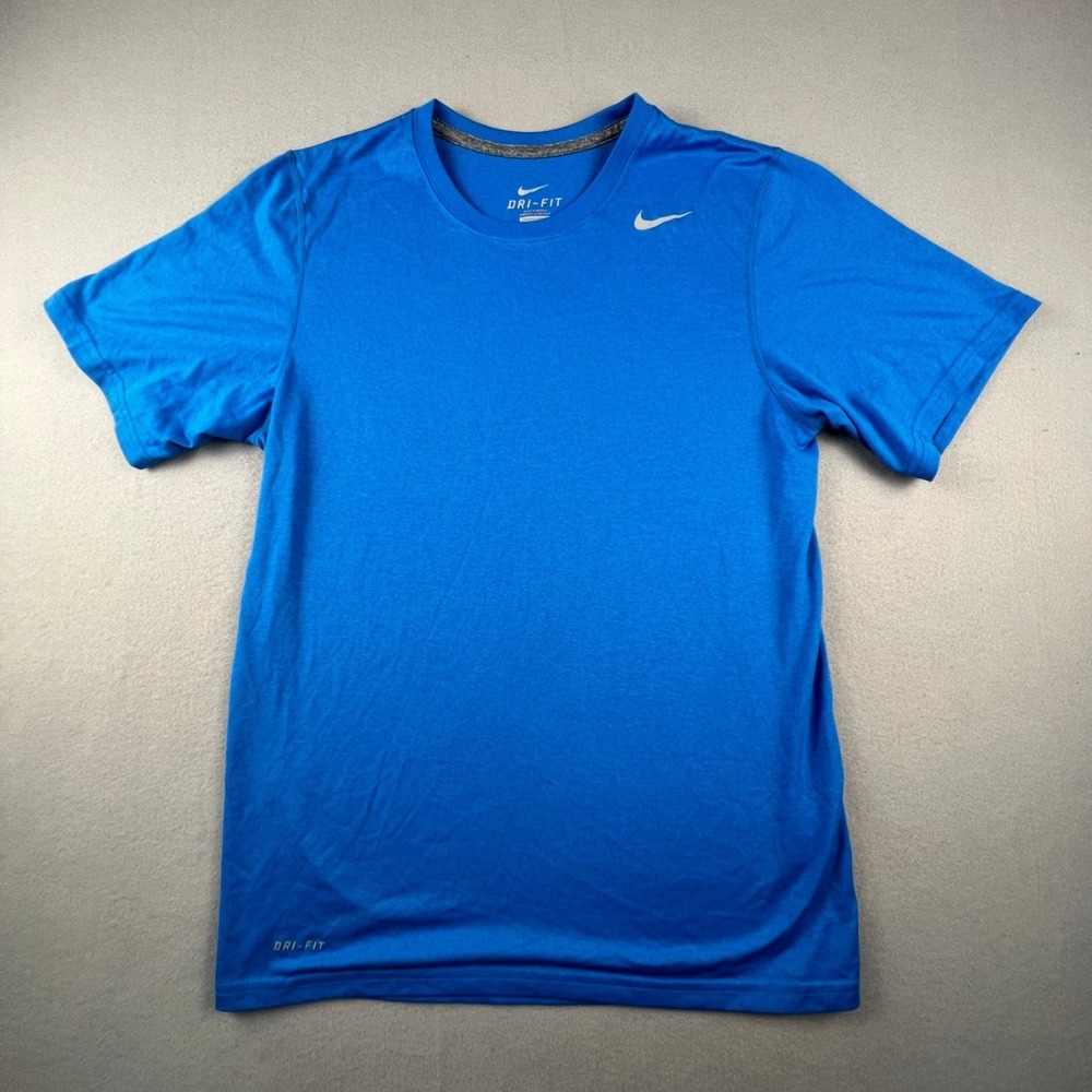 Nike Dri-FIT T-Shirt Mens Small Blue Short Sleeve Athletic Gym Training Running